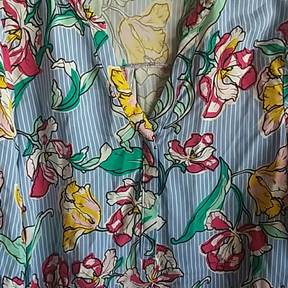 Apt 9 striped floral blouse - Picture 3 of 6